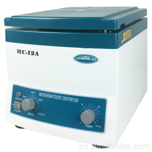 Laboratorio de alta velocidad/ centrífuga de hematocrito médico HC-12a